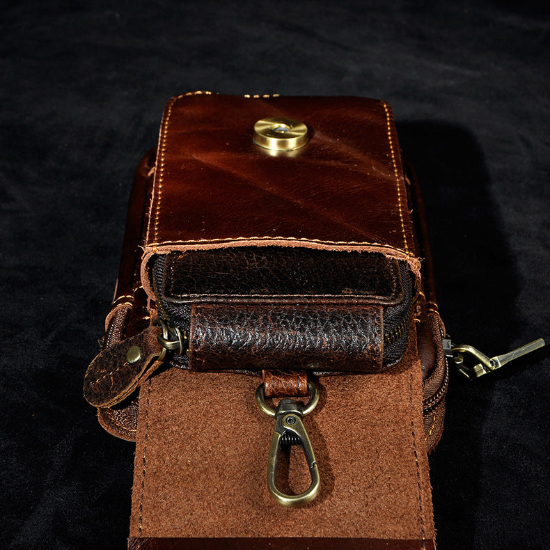 Hüft-Gürteltasche aus echtem Rindsleder