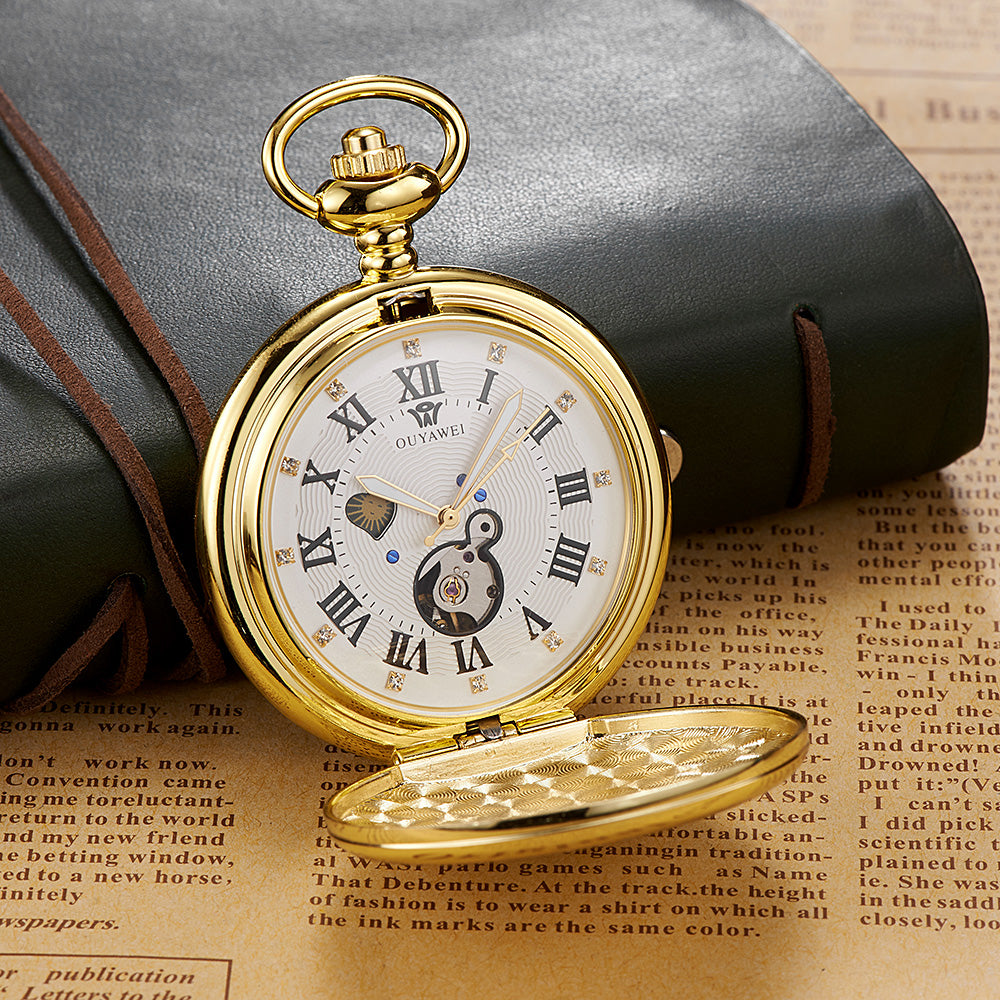 Skelett Automatik Taschenuhr
