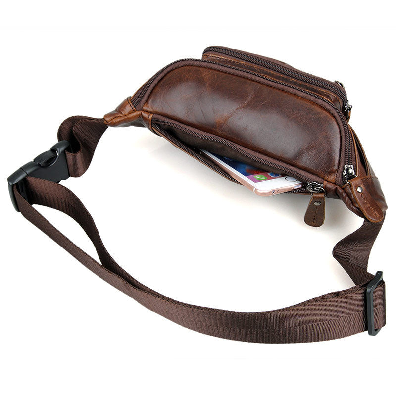 Herren Bauchtasche aus echtem Leder
