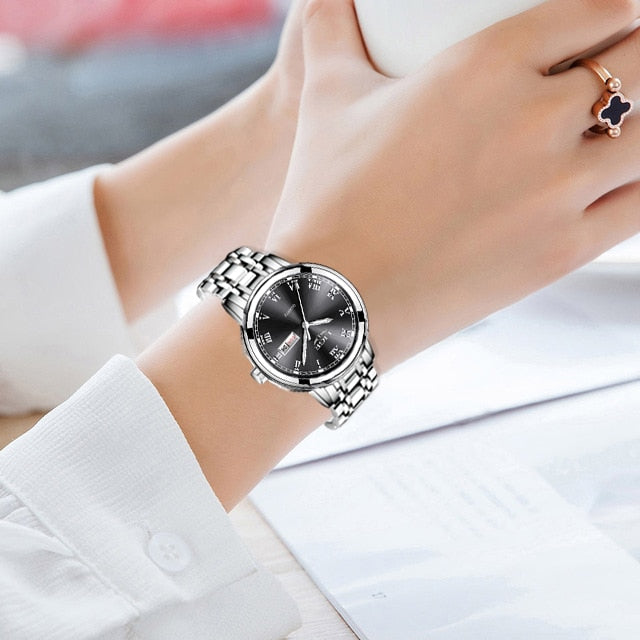 LIGE 9810 Damen Business Chronograph 3ATM