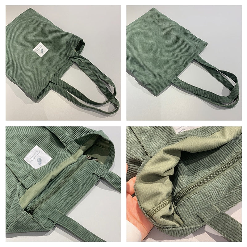 Buylor Damen Cord Schultertasche