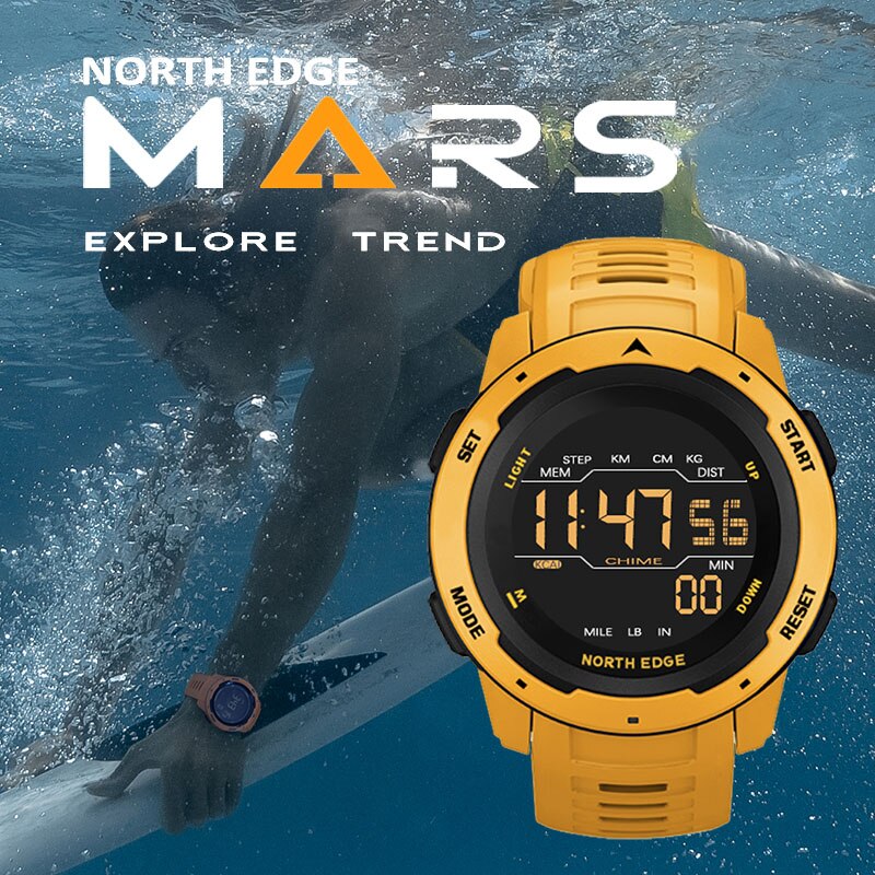 NORTH EDGE MARS Herren Sport Uhr 5ATM