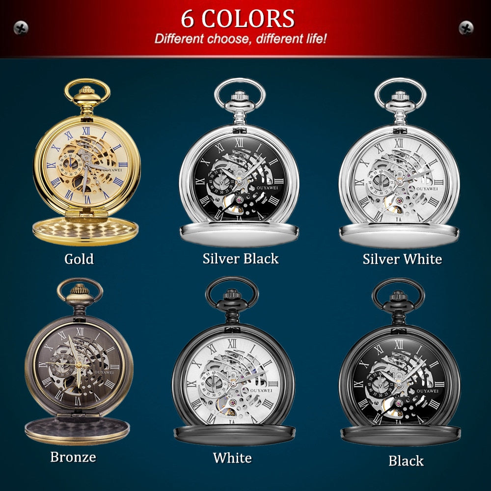 Skelett Automatik Taschenuhr