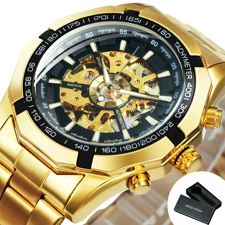 WINNER 188 Herren Automatik Skelettuhr Hardlex 3ATM