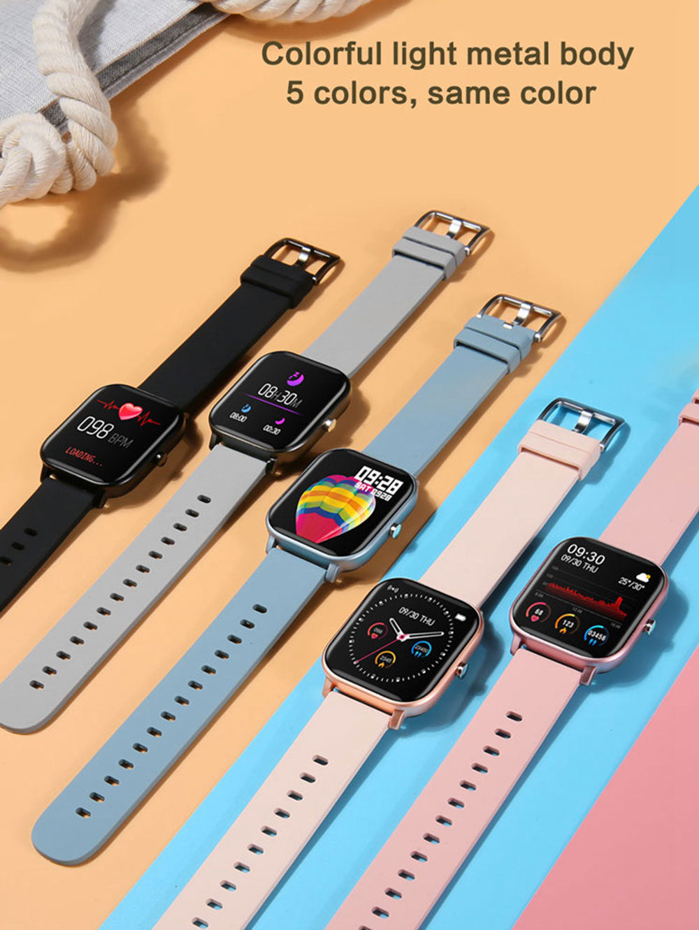 LOKMAT 1,4 Zoll Full Touchscreen Smartwatch