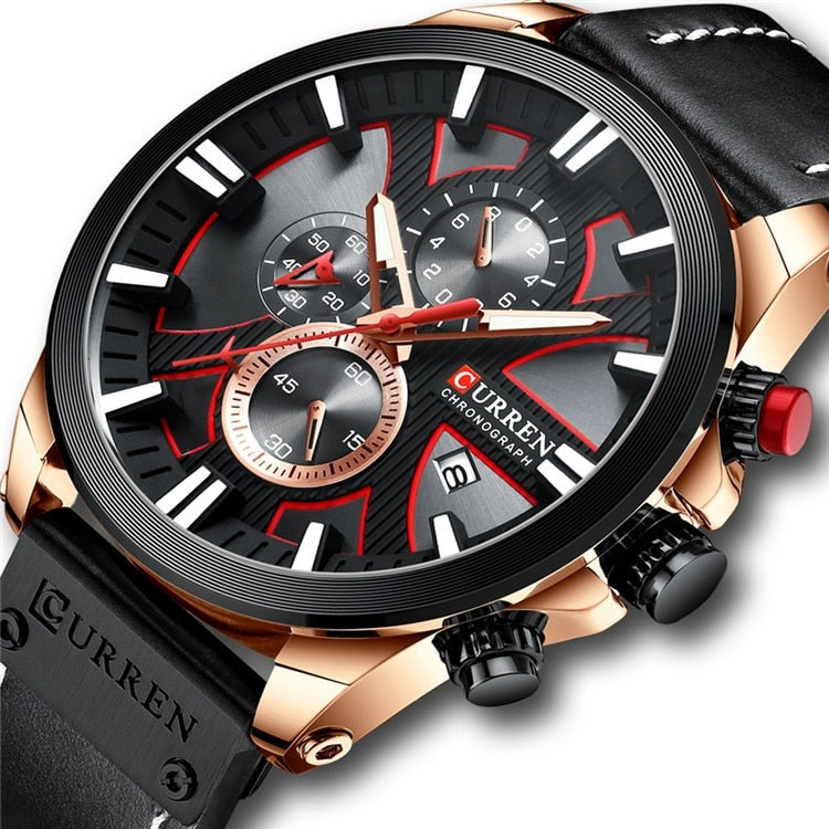 CURREN CR-8346 Analog Herren Chronograph 3ATM