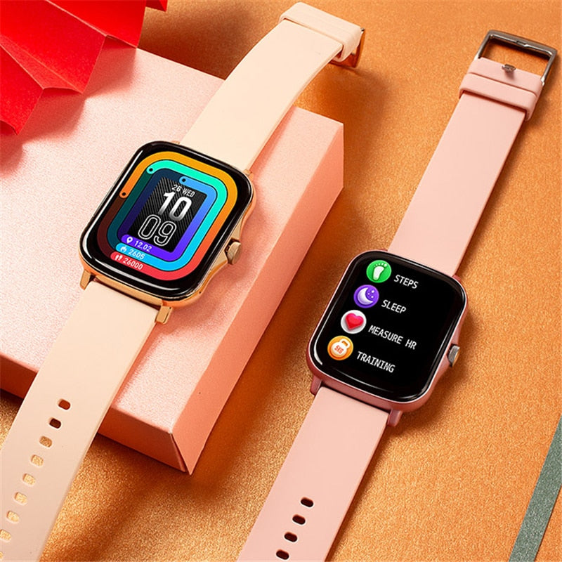 LIGE Damen Sport Smartwatch Android + IOS 3BAR Saphirglas