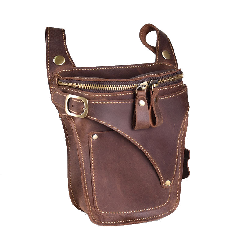 LACHIOUR Herren Gürteltasche Echtleder