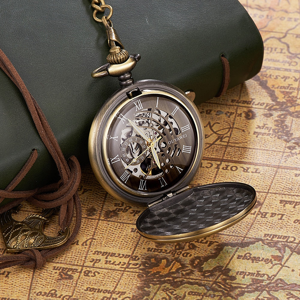 Skelett Automatik Taschenuhr
