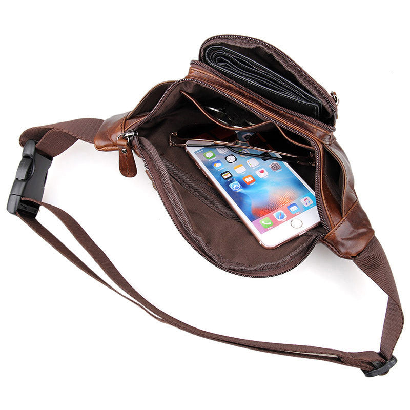 Herren Bauchtasche aus echtem Leder