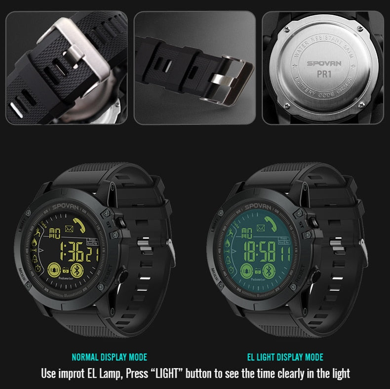 SPOVAN Smartwatch Android + IOS 5BAR Hardlex