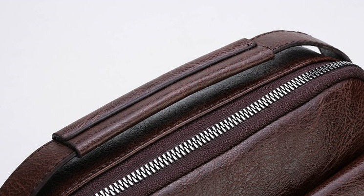 JEEP BULUO Herren Handtasche Umhängetasche aus hochwertigem Spaltleder