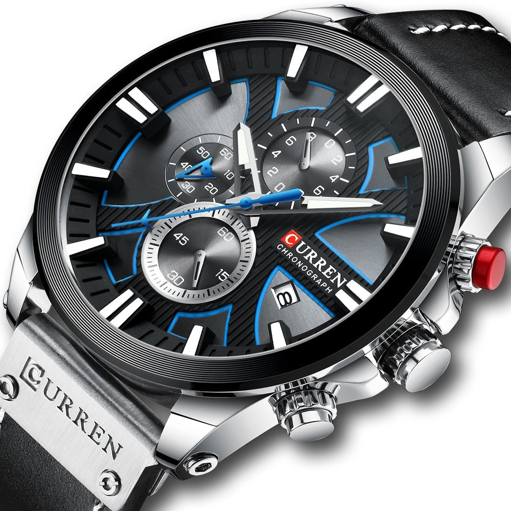 CURREN CR-8346 Analog Herren Chronograph 3ATM
