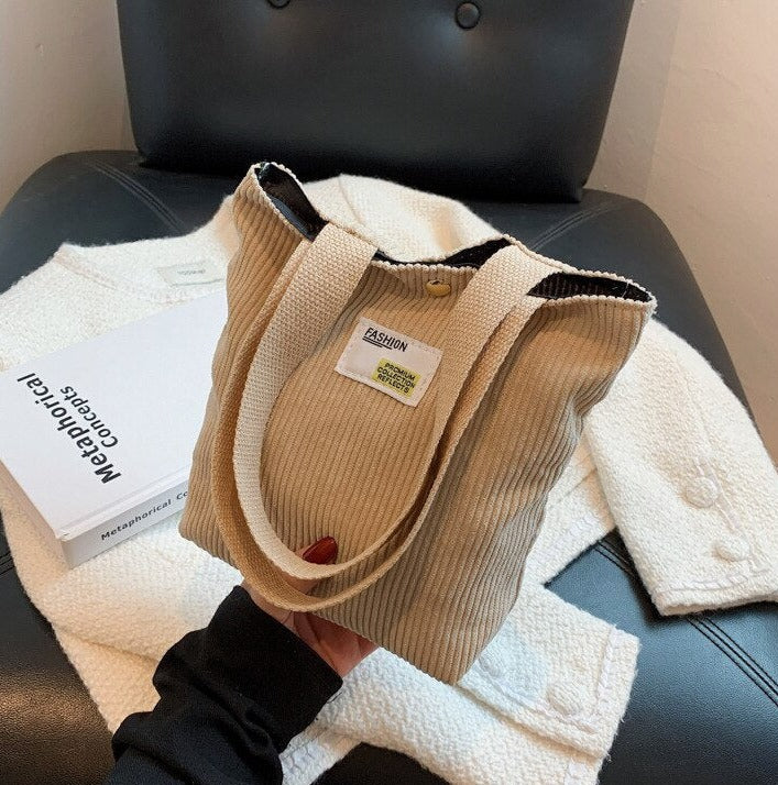 Buylor Damen Cord Schultertasche