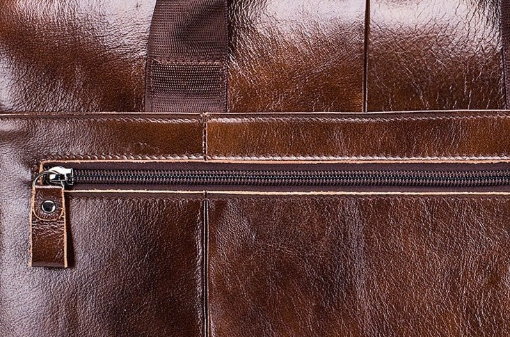 Herren Designer Aktentasche aus echtem Rindsleder