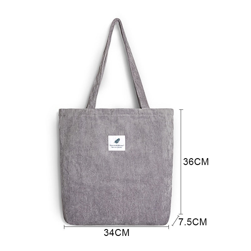 Buylor Damen Cord Schultertasche
