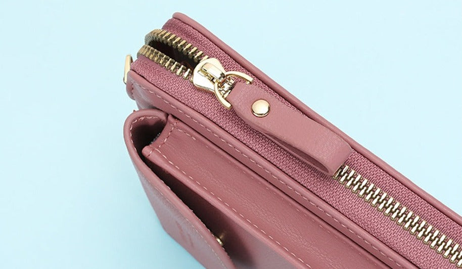 Buylor Damen Handy/Geldbeutel Umhängetasche PU Leder