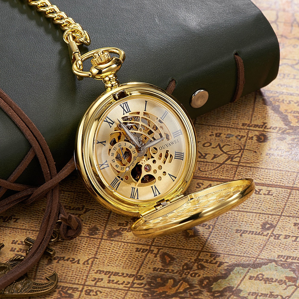 Skelett Automatik Taschenuhr