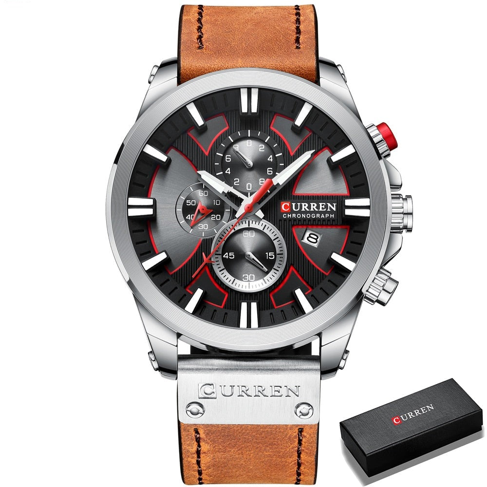 CURREN CR-8346 Analog Herren Chronograph 3ATM