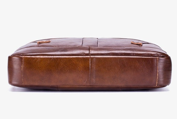 Herren Designer Aktentasche aus echtem Rindsleder