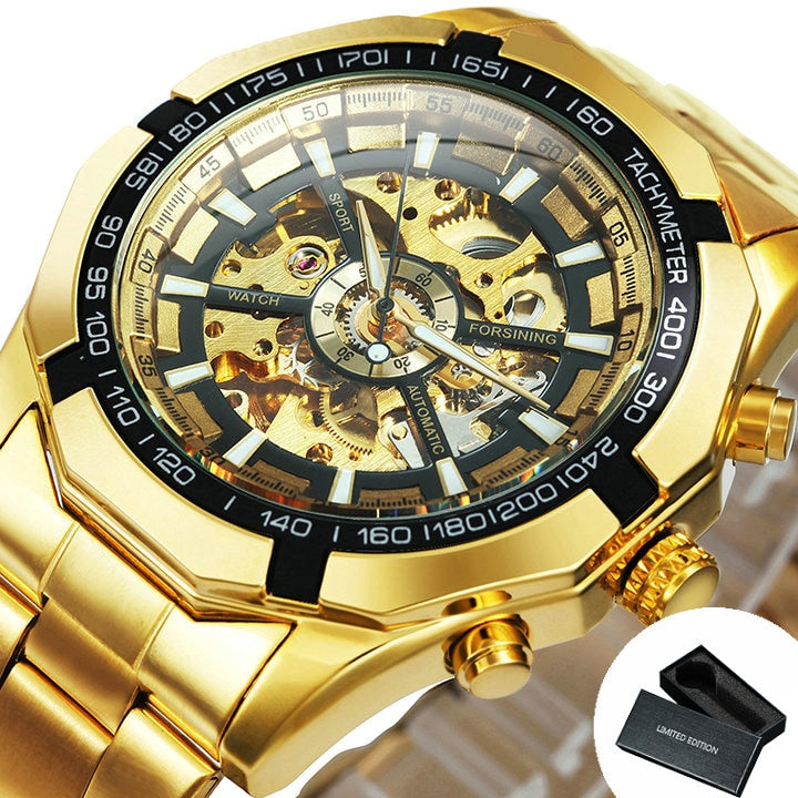 WINNER 188 Herren Automatik Skelettuhr Hardlex 3ATM