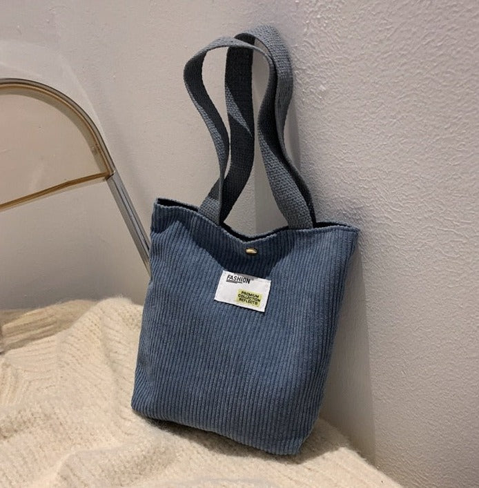 Buylor Damen Cord Schultertasche