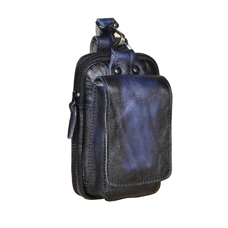 Hüft-Gürteltasche aus echtem Rindsleder