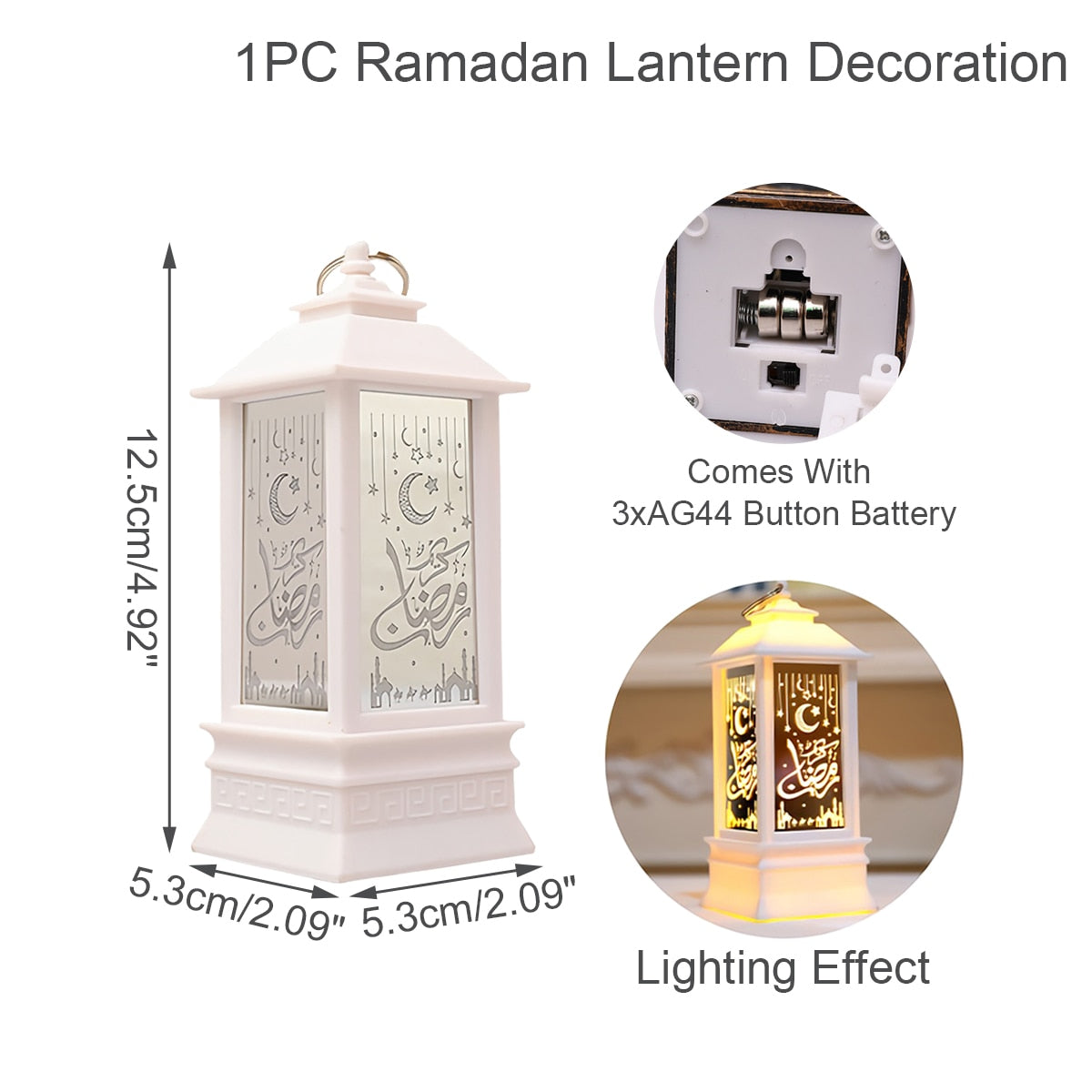 LED Laterne Eid Mubarak