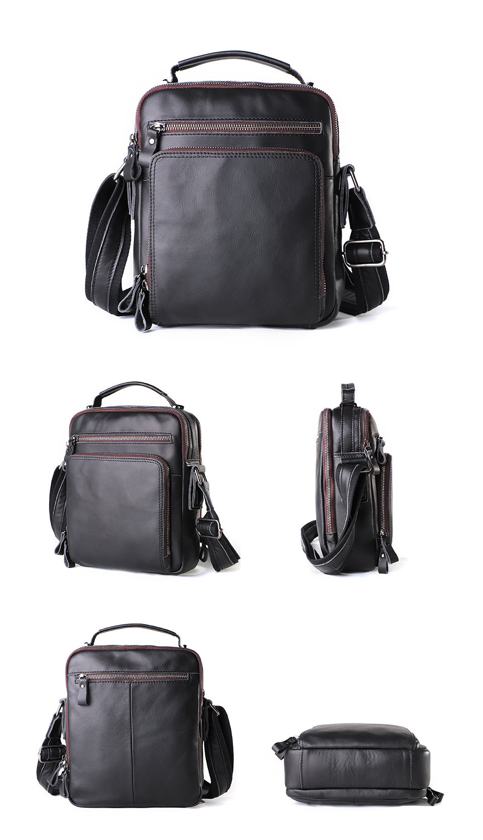 JOYIR Herren Leder Umhänge-Schultertasche