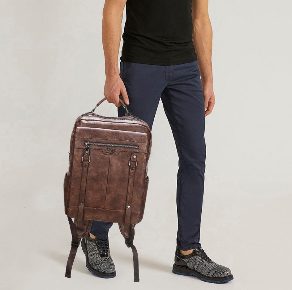 JEEP BULUO Leder Rucksack