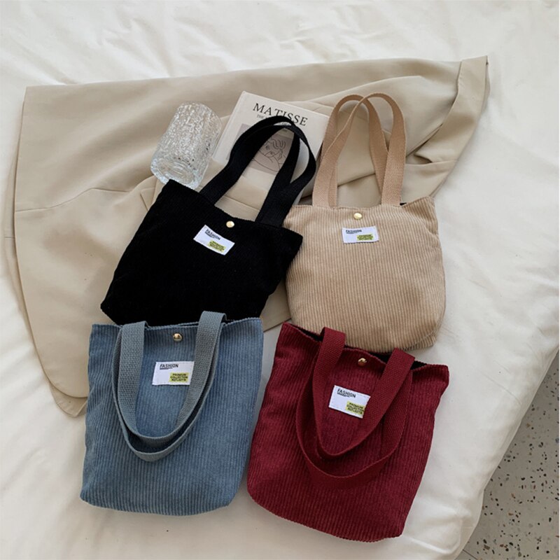 Buylor Damen Cord Schultertasche