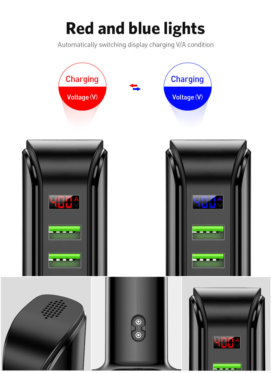 USLION 5-Port USB Ladegerät LED-Anzeige