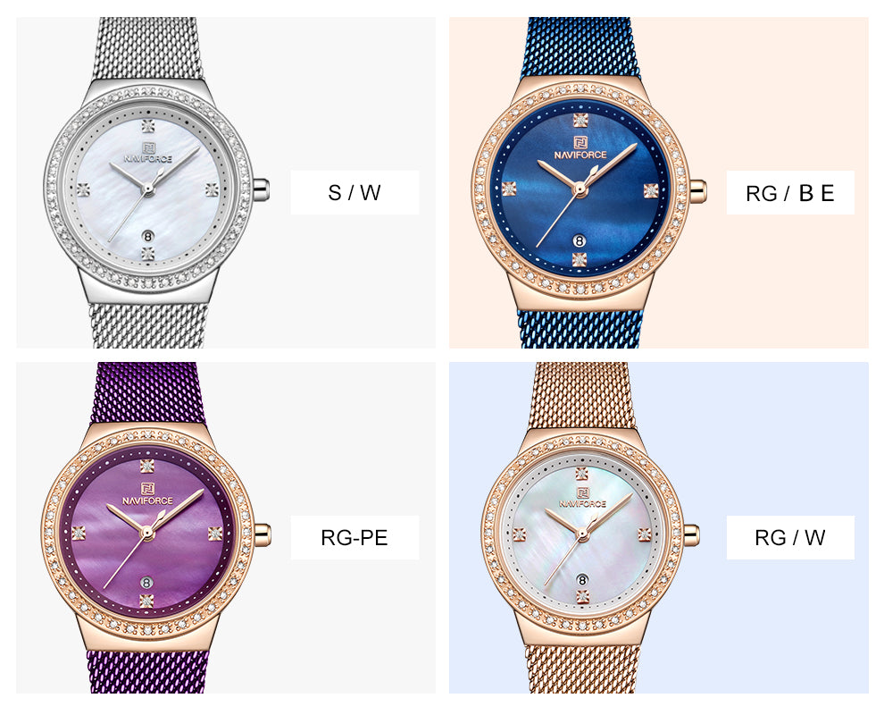 NAVIFORCE NF5005 Damen Business Analoguhr 3ATM