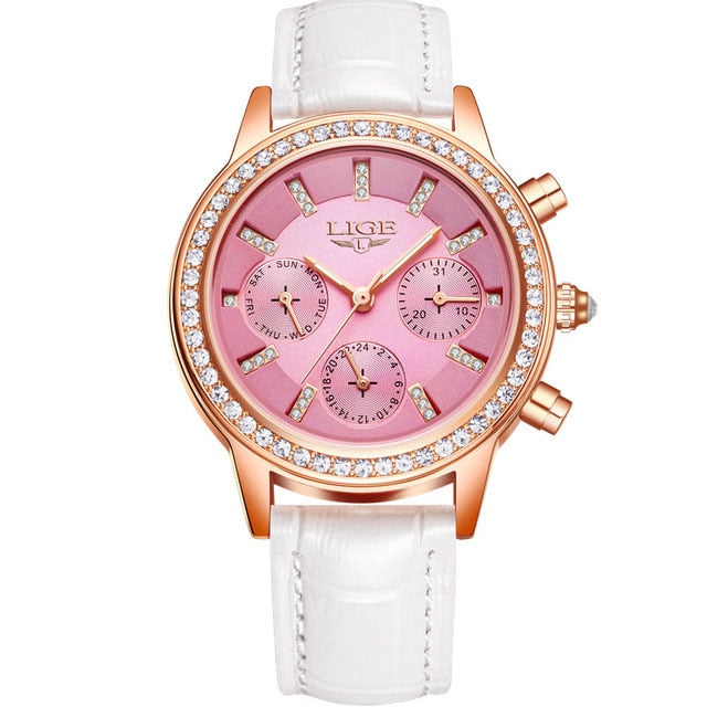 LIGE 9812 Damen Business Chronograph 3ATM