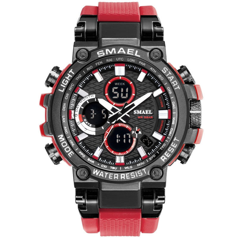 SMAEL SL-1803 Herren Sport-Chronograph 5ATM Dualanzeige