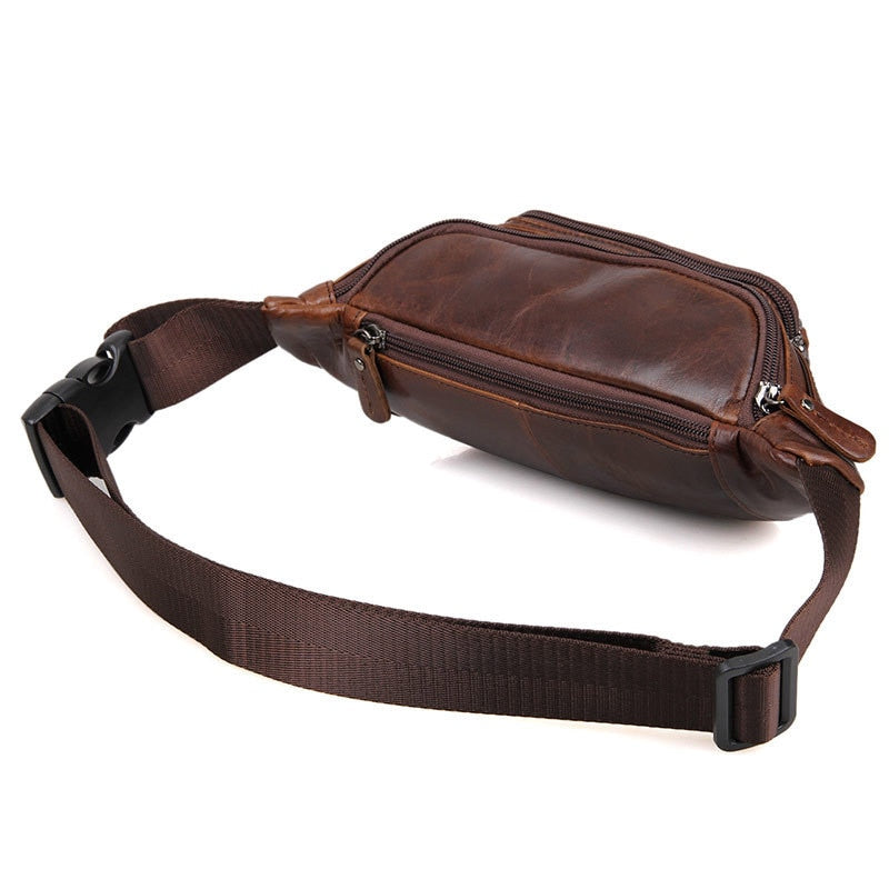 Herren Bauchtasche aus echtem Leder