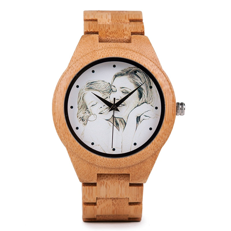 Personalisierte BOBO BIRD Holz Uhr 3ATM Hardlex