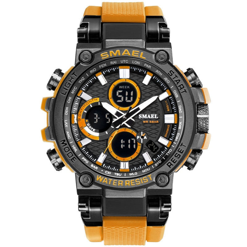 SMAEL SL-1803 Herren Sport-Chronograph 5ATM Dualanzeige