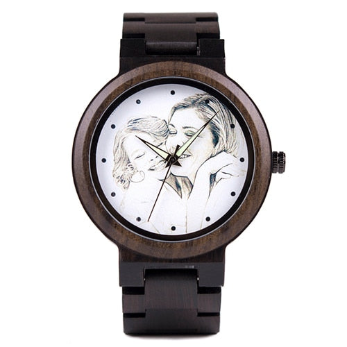 Personalisierte BOBO BIRD Holz Uhr 3ATM Hardlex