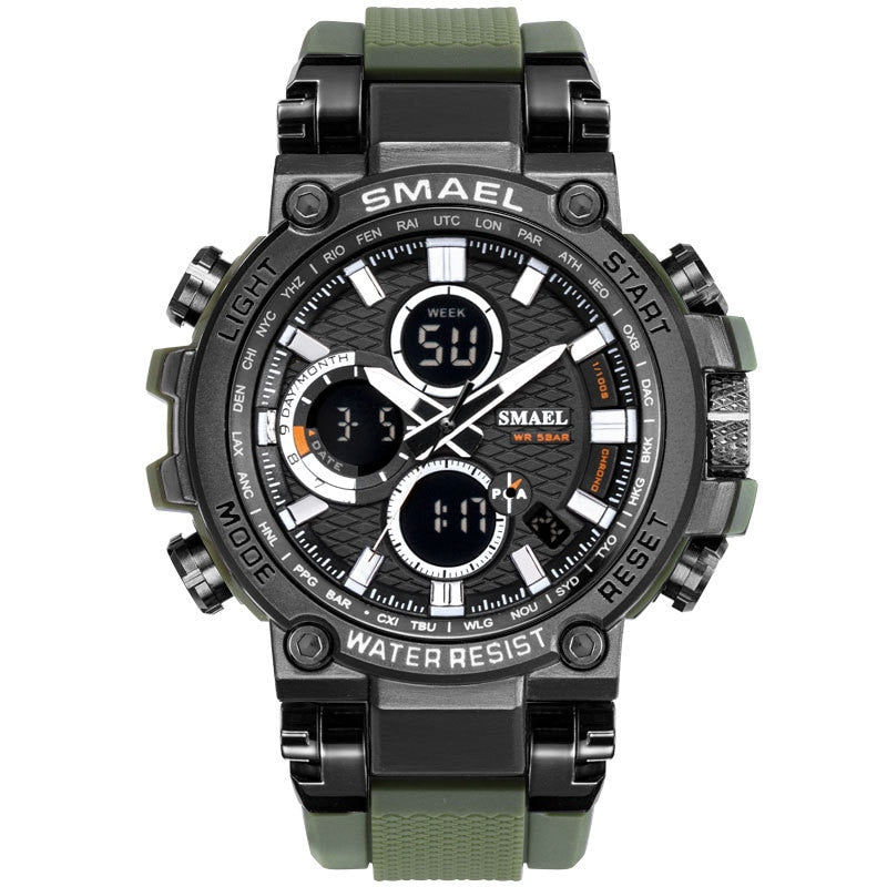 SMAEL SL-1803 Herren Sport-Chronograph 5ATM Dualanzeige