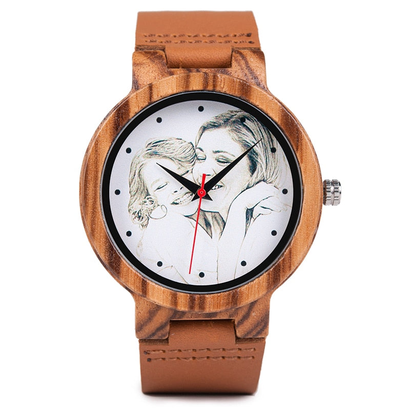 Personalisierte BOBO BIRD Holz Uhr 3ATM Hardlex