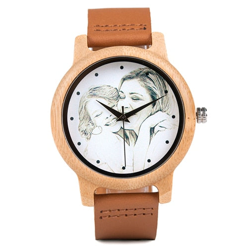 Personalisierte BOBO BIRD Holz Uhr 3ATM Hardlex