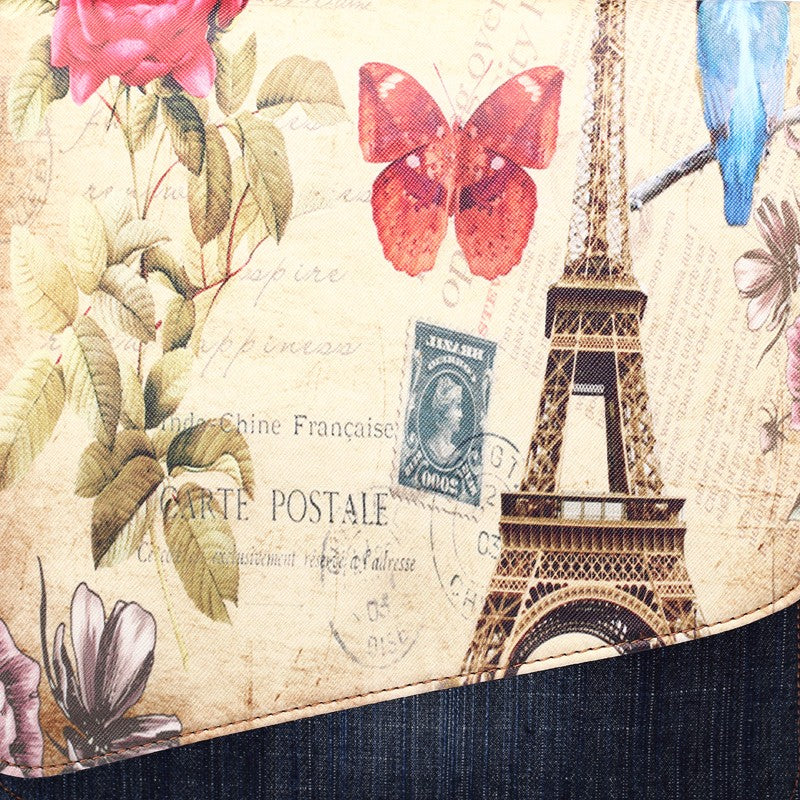 Annmouler Damen Jeans Schultertasche