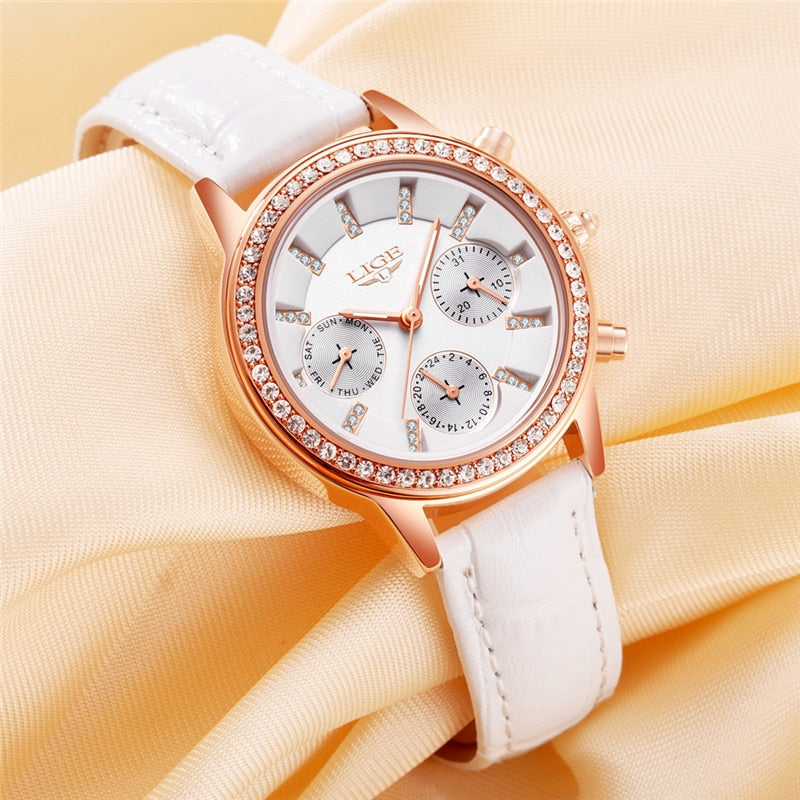 LIGE 9812 Damen Business Chronograph 3ATM