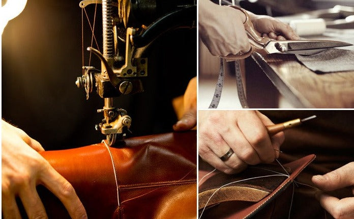 BULLCAPTAIN Herren Umhängetasche Rindsleder