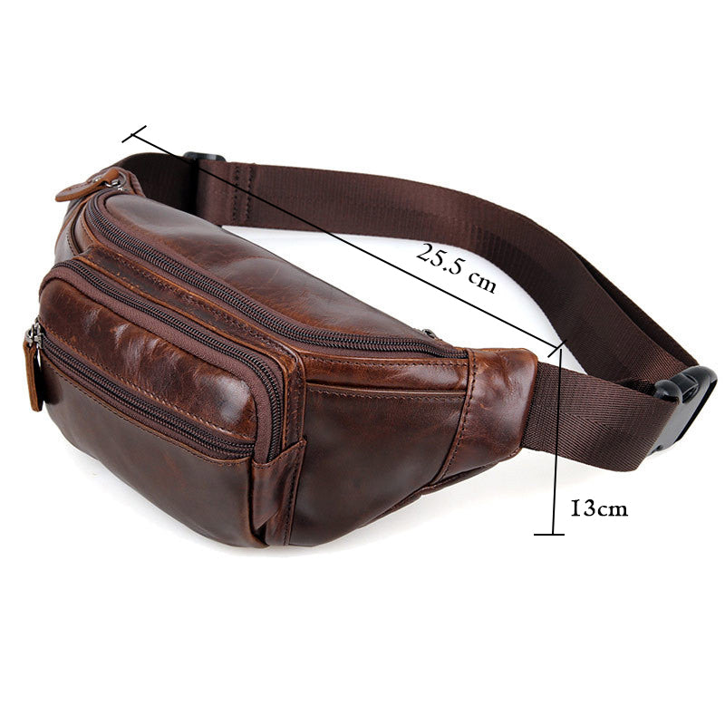 Herren Bauchtasche aus echtem Leder