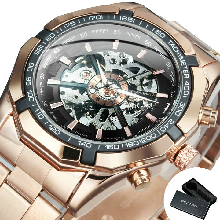WINNER 188 Herren Automatik Skelettuhr Hardlex 3ATM
