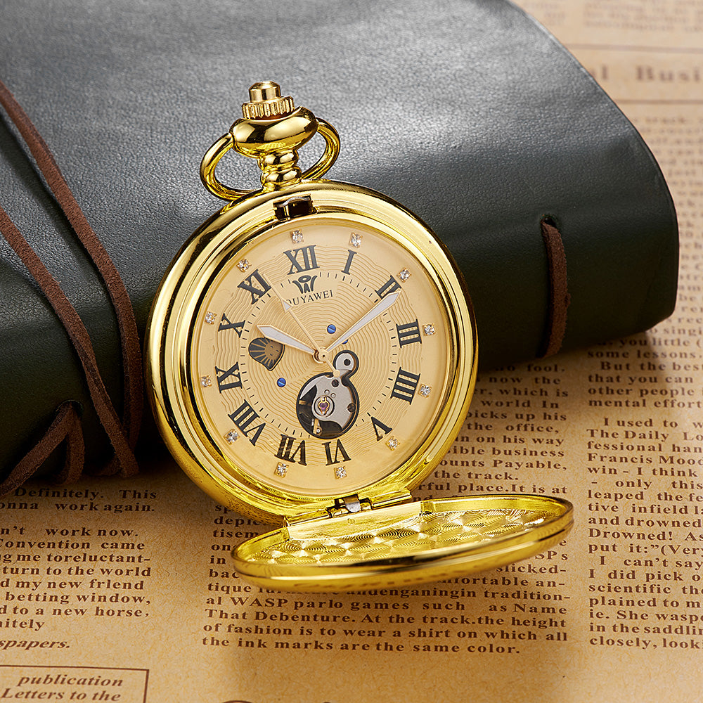 Skelett Automatik Taschenuhr