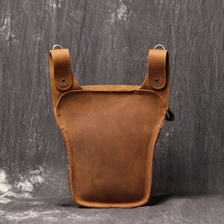 Motorrad Umhänge-Gürteltasche aus echtem Leder