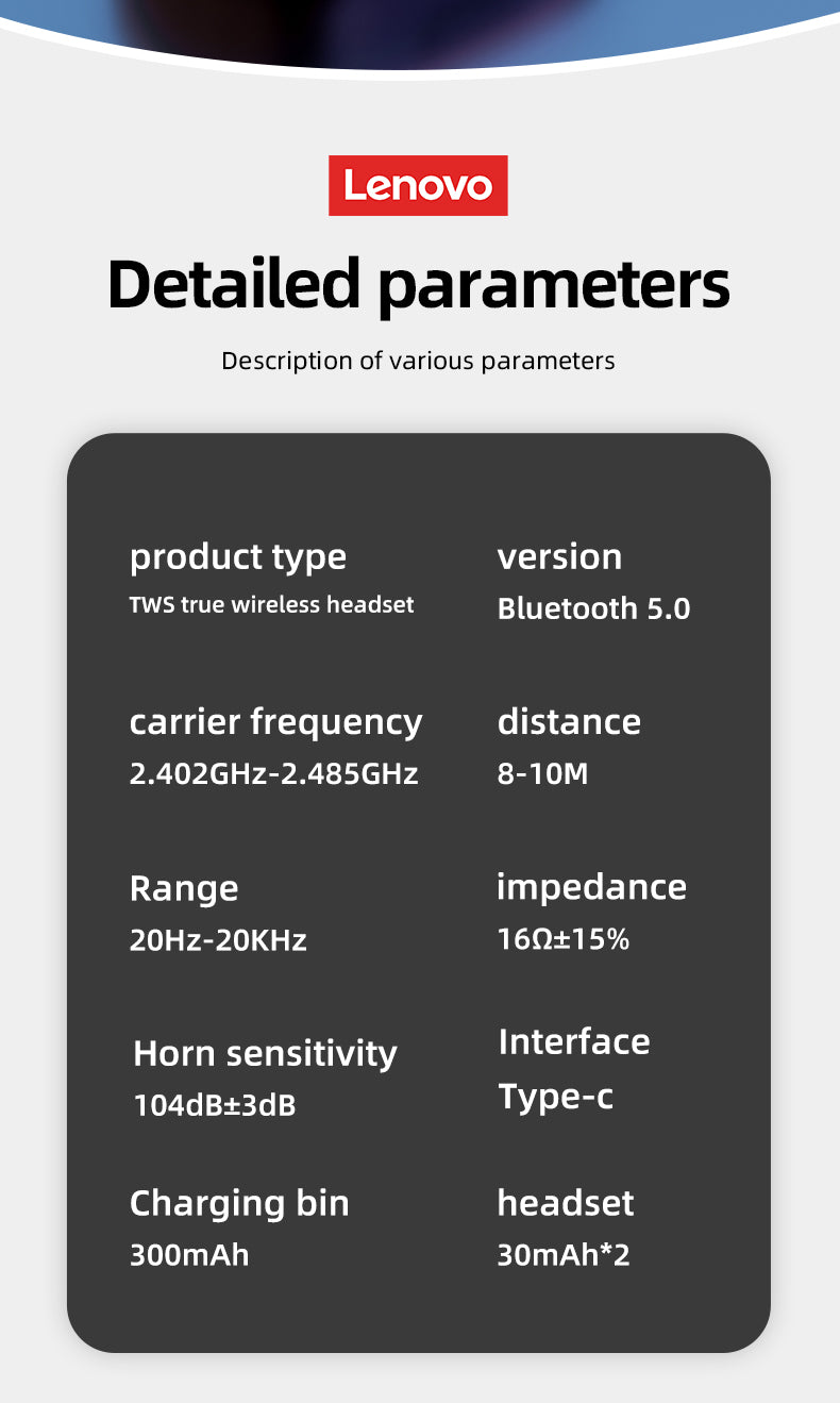 Lenovo PD1X Kopfhörer Drahtlos Bluetooth 5.0